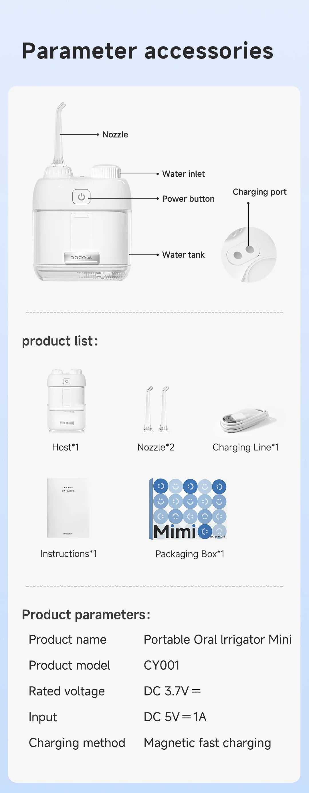 Dental Water Jet Mouth Washing Machine