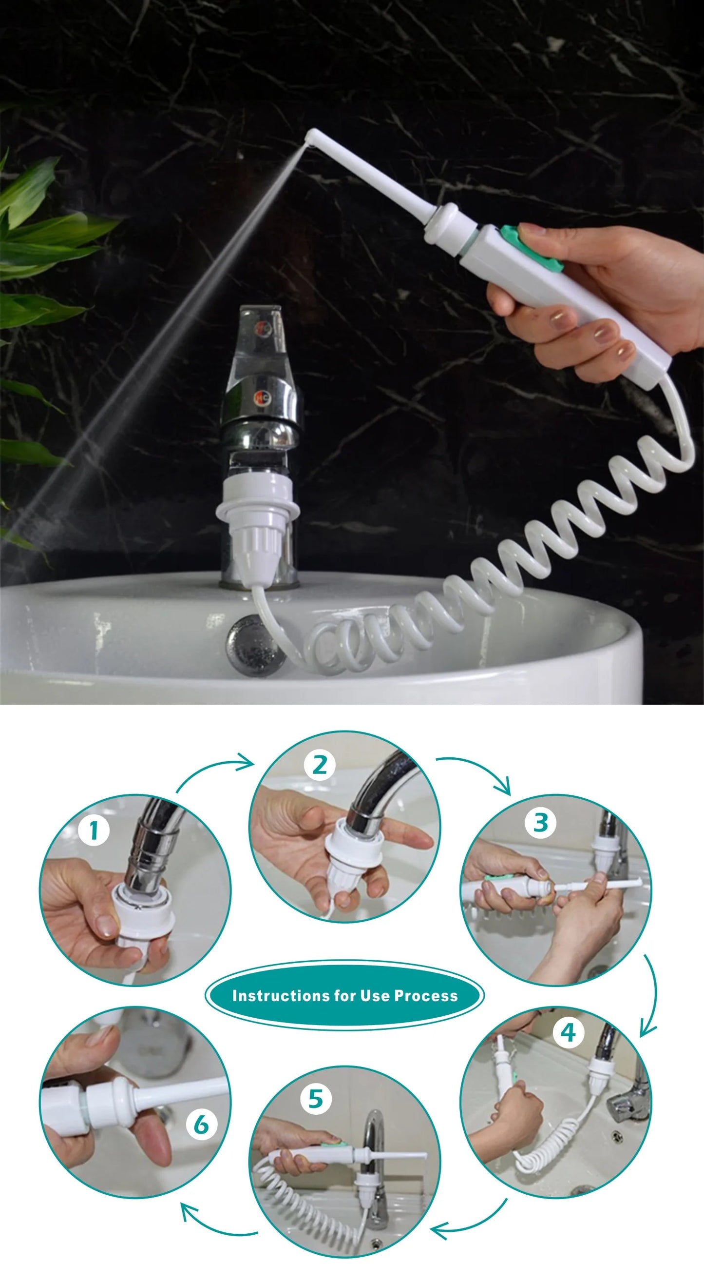 Faucet Water Flosser Oral Irrigator