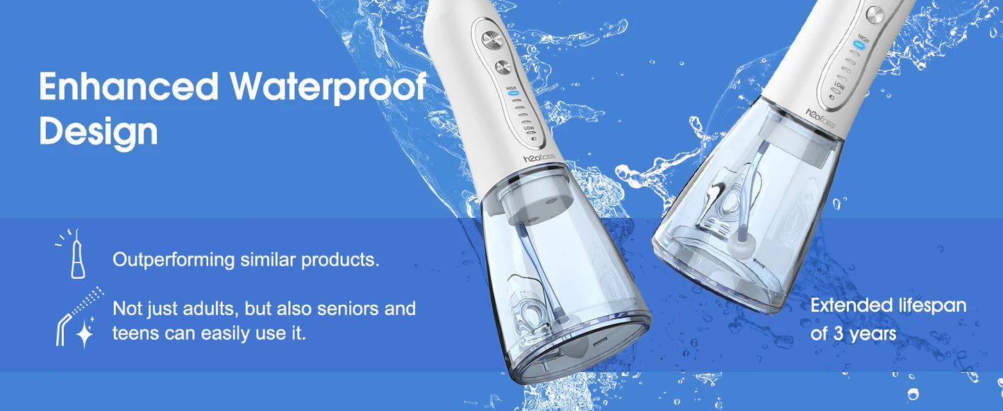 h2ofloss Portable Water Flosser – 5 Modes