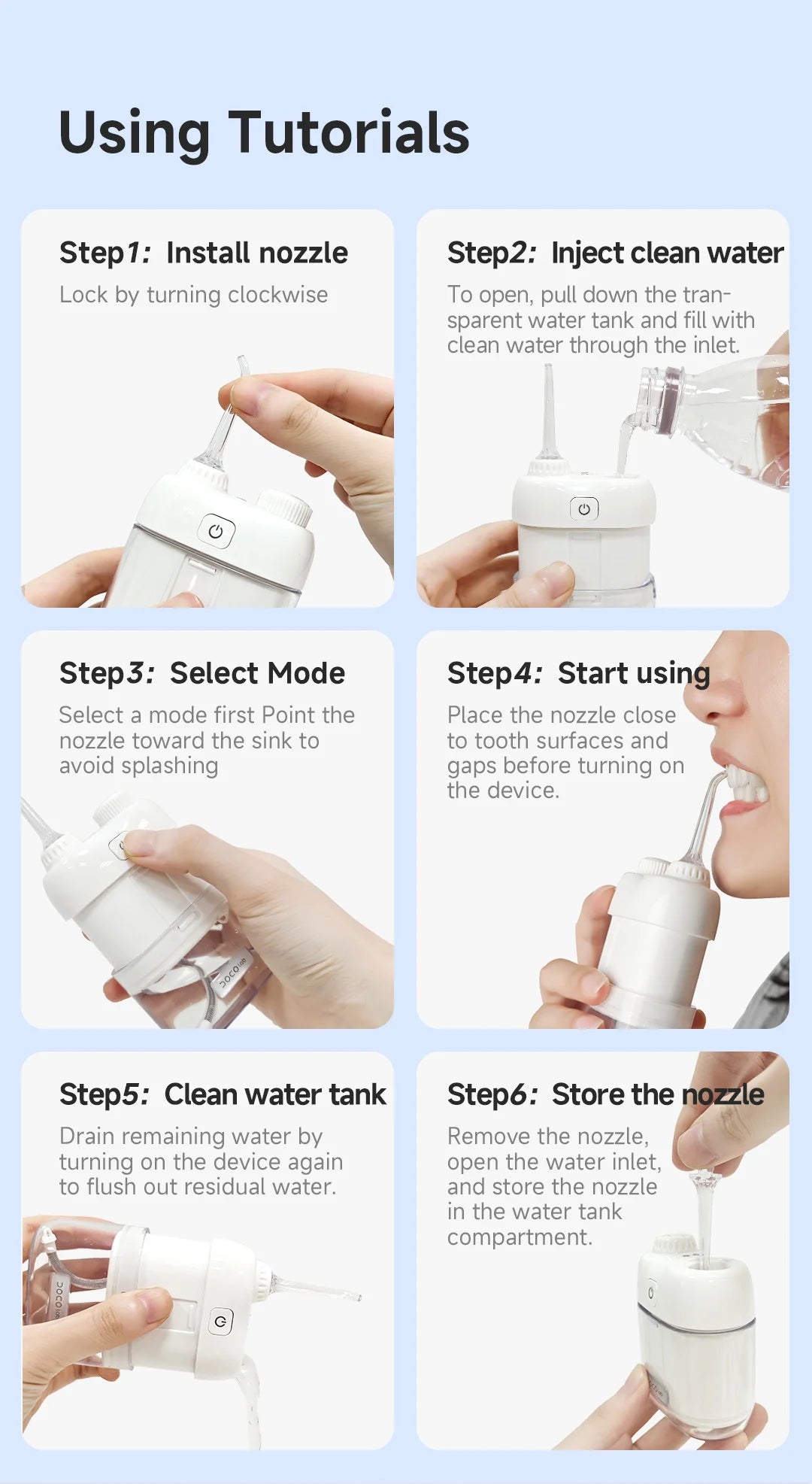 Dental Water Jet Mouth Washing Machine
