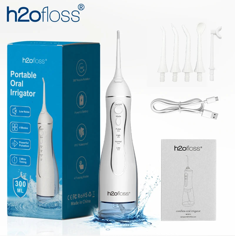 H2ofloss 300ml Water Flosser – 5 Modes