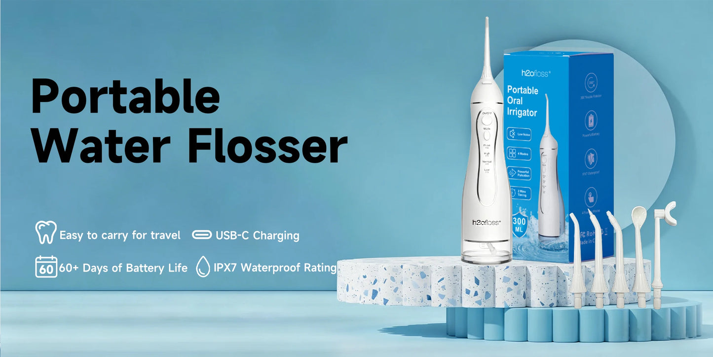 H2ofloss 300ml Water Flosser – 5 Modes