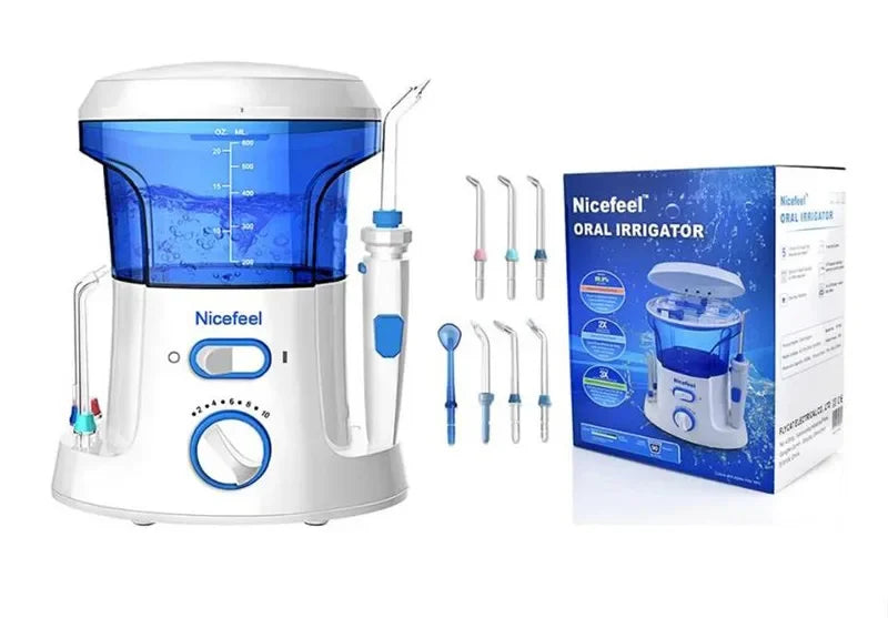 Countertop Water Flosser 600ml – 7 Nozzles