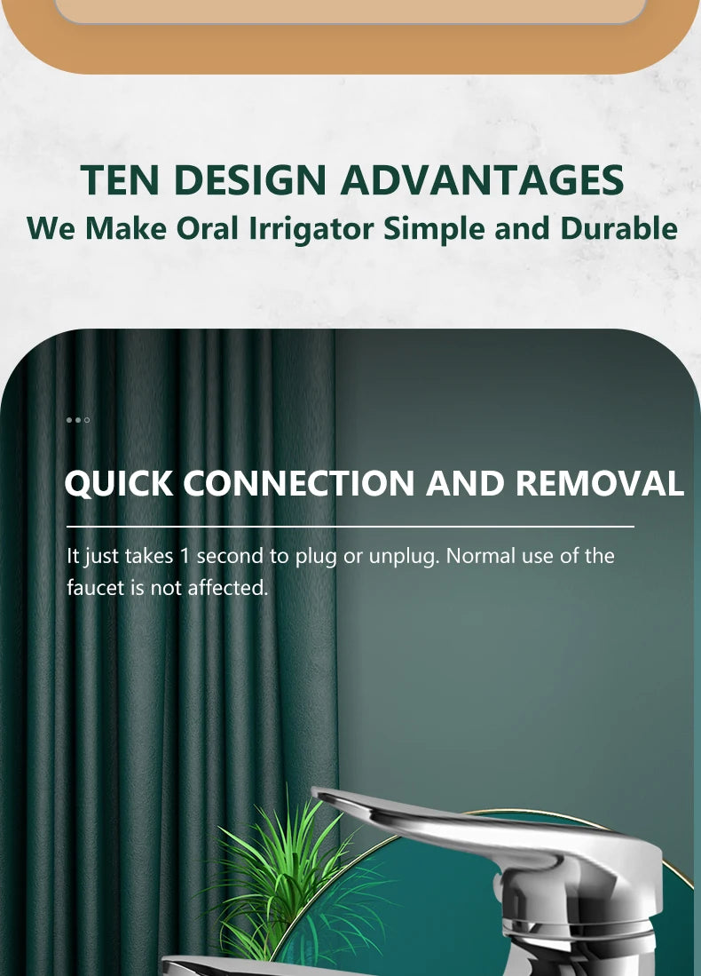 Faucet Oral Irrigator Dental Pick