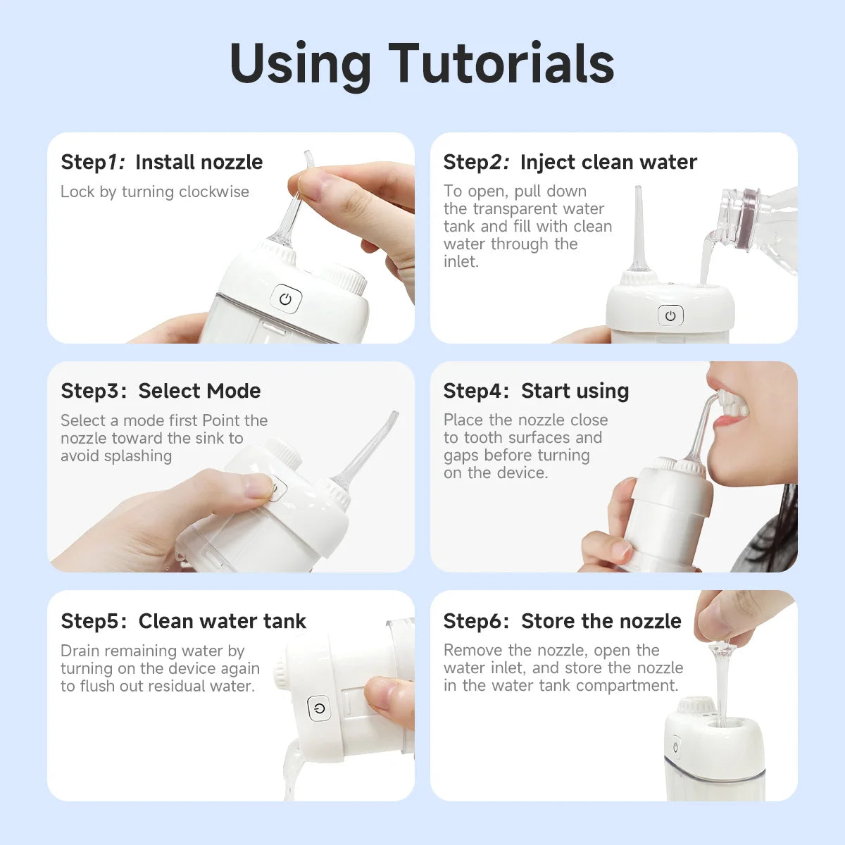 Dental Water Jet Mouth Washing Machine