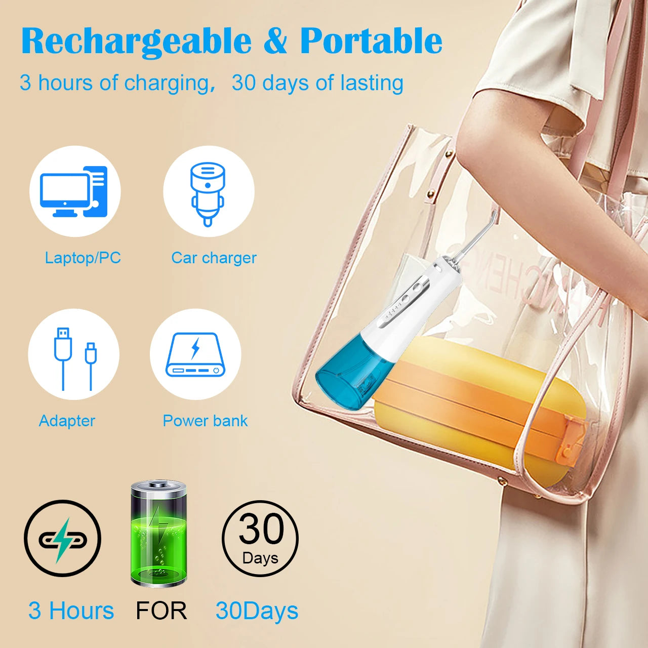 Baolijie GS106 Portable Water Flosser 300ml