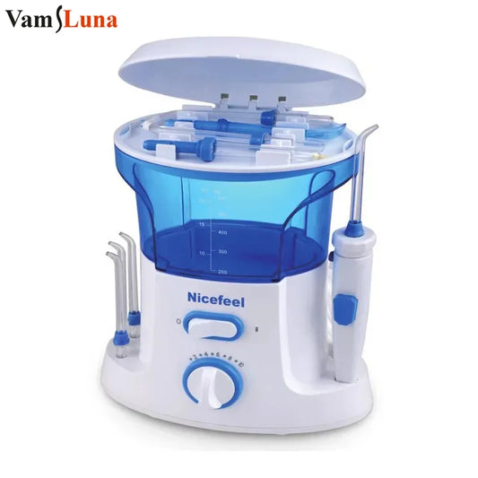 Countertop Water Flosser 600ml – 7 Nozzles