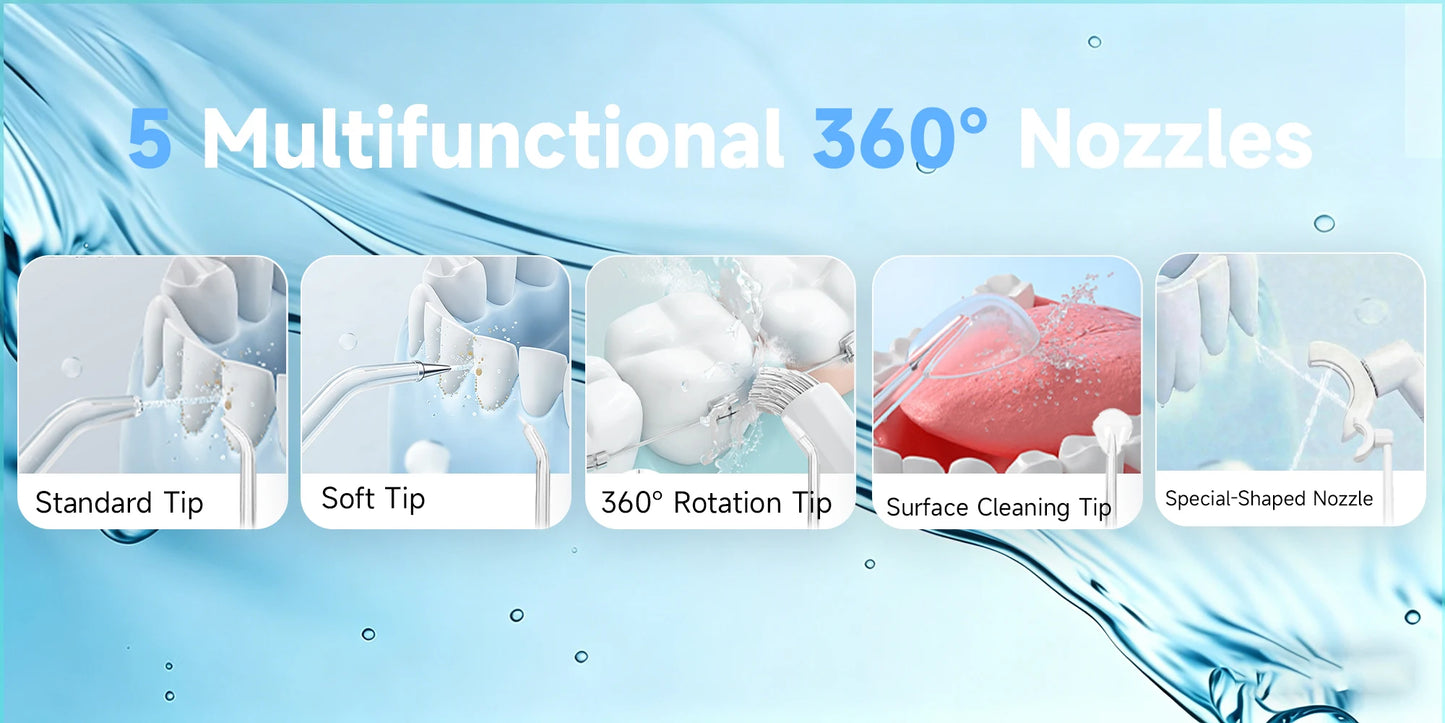H2ofloss 300ml Water Flosser – 5 Modes