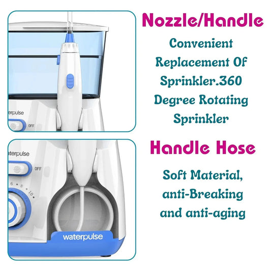Electric Water Jet Flosser 800ml – 5 Tips