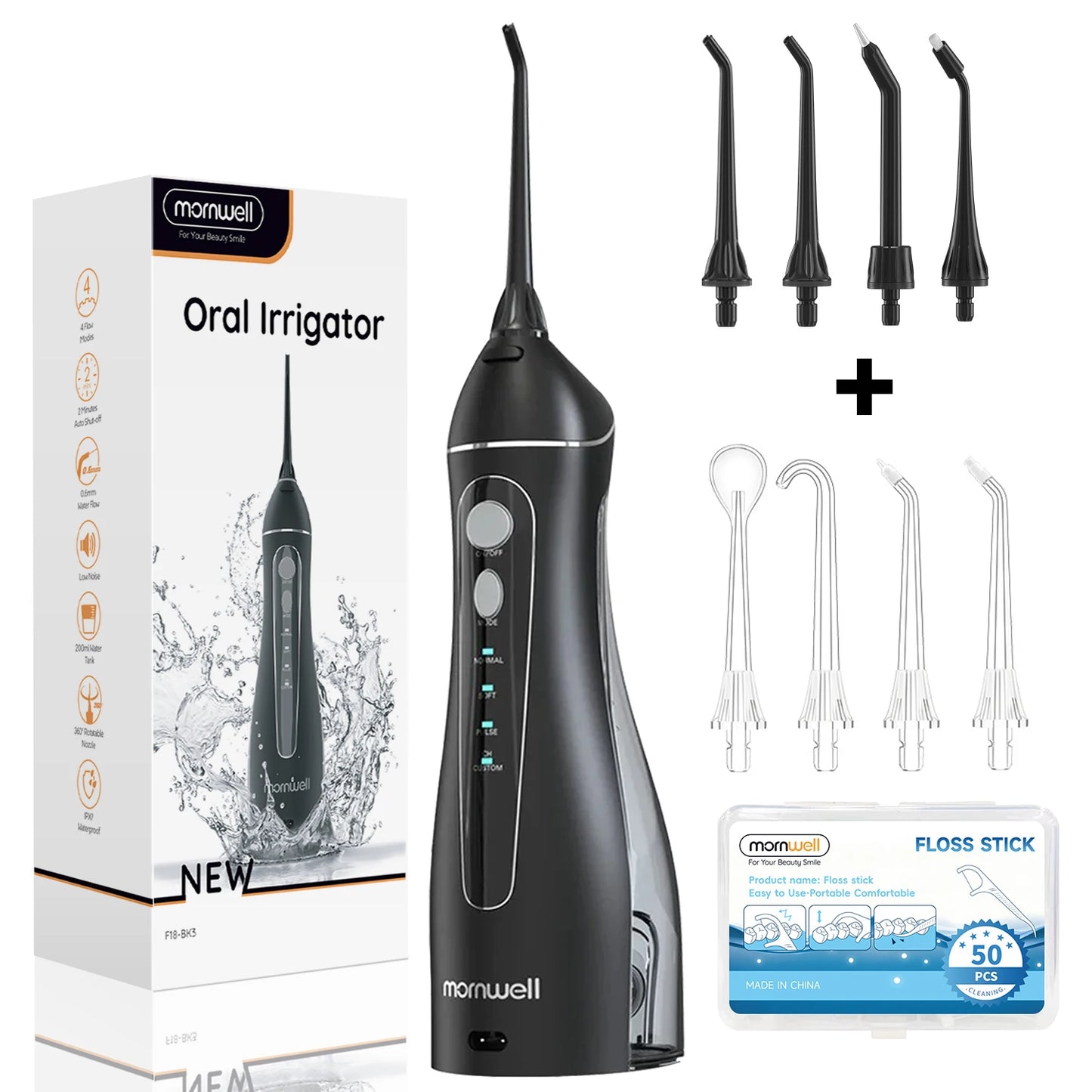 Cordless Water Flosser F18 – 3 Modes