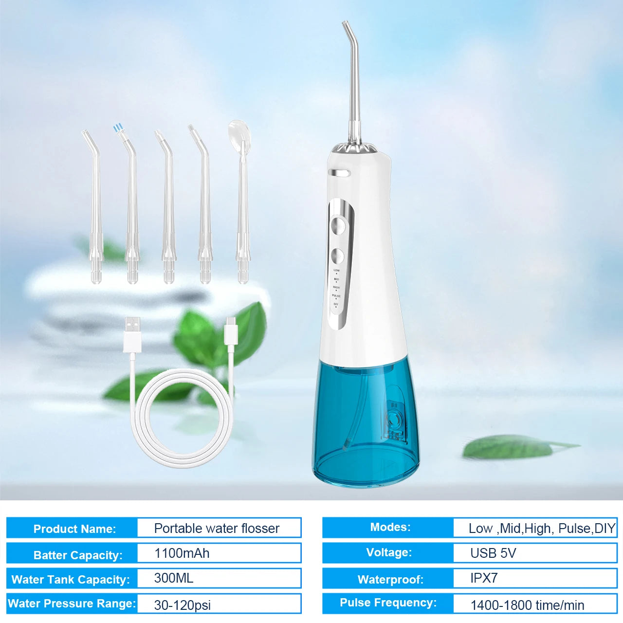 Baolijie GS106 Portable Water Flosser 300ml