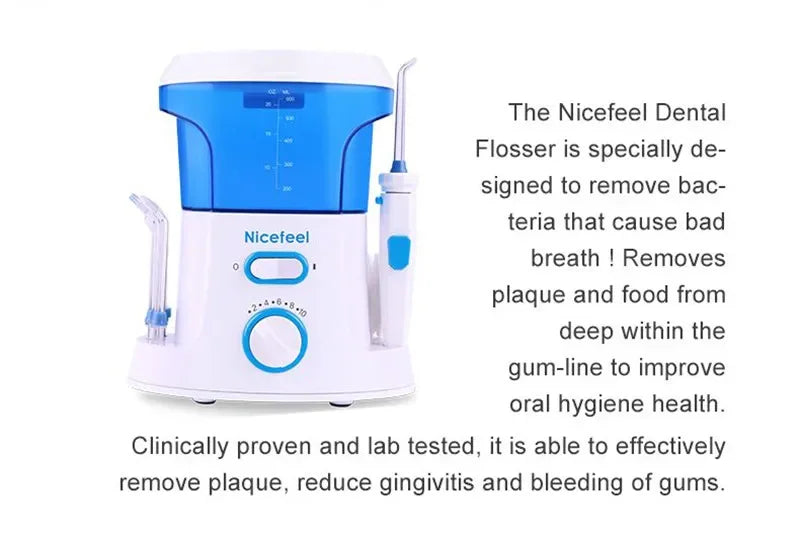 Countertop Water Flosser 600ml – 7 Nozzles