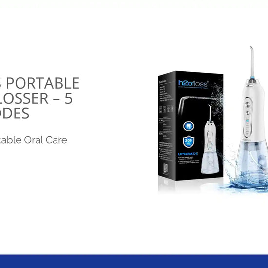 h2ofloss Portable Water Flosser &ndash; 5 Modes by@Outfy