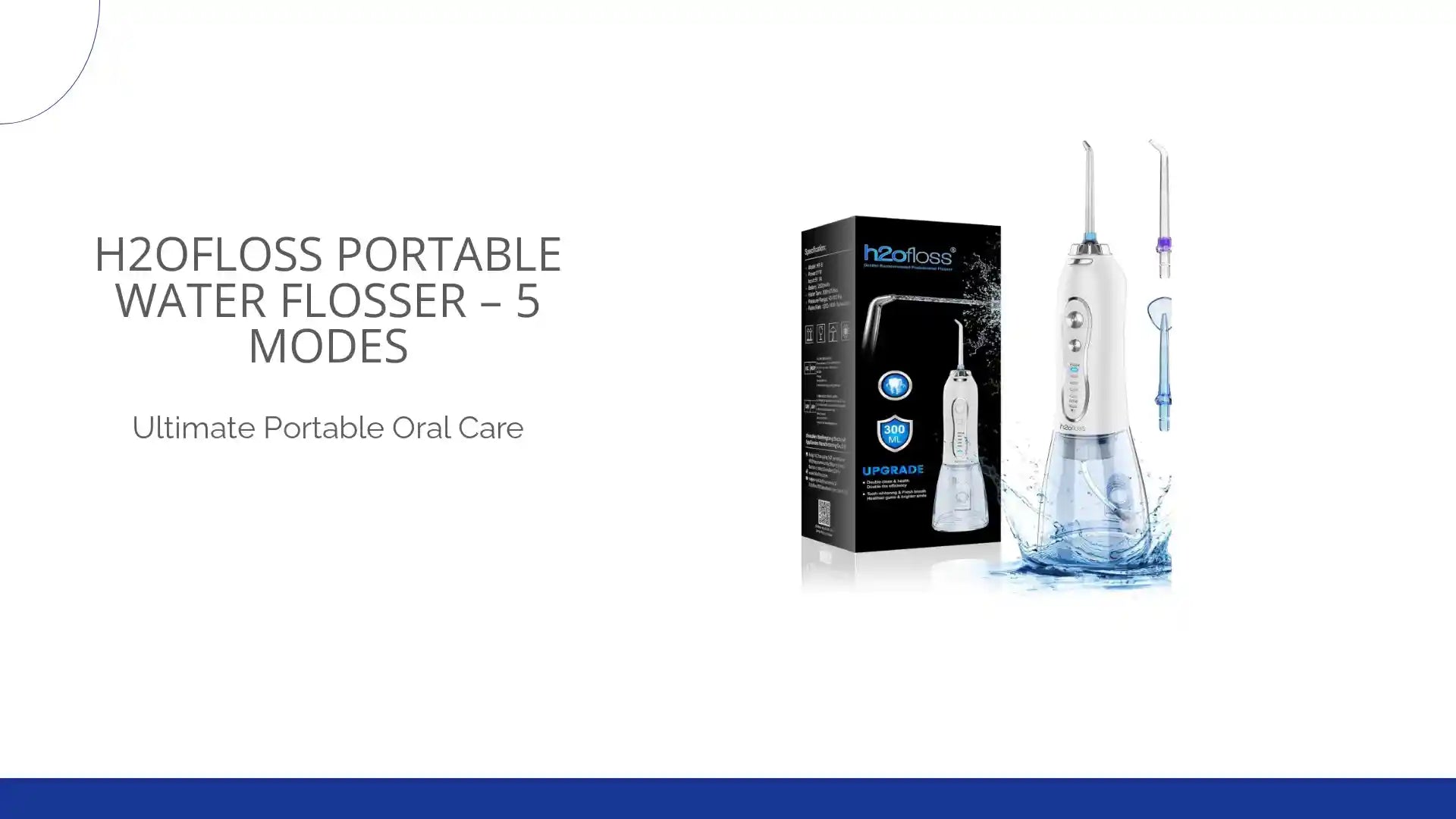 h2ofloss Portable Water Flosser &ndash; 5 Modes by@Outfy